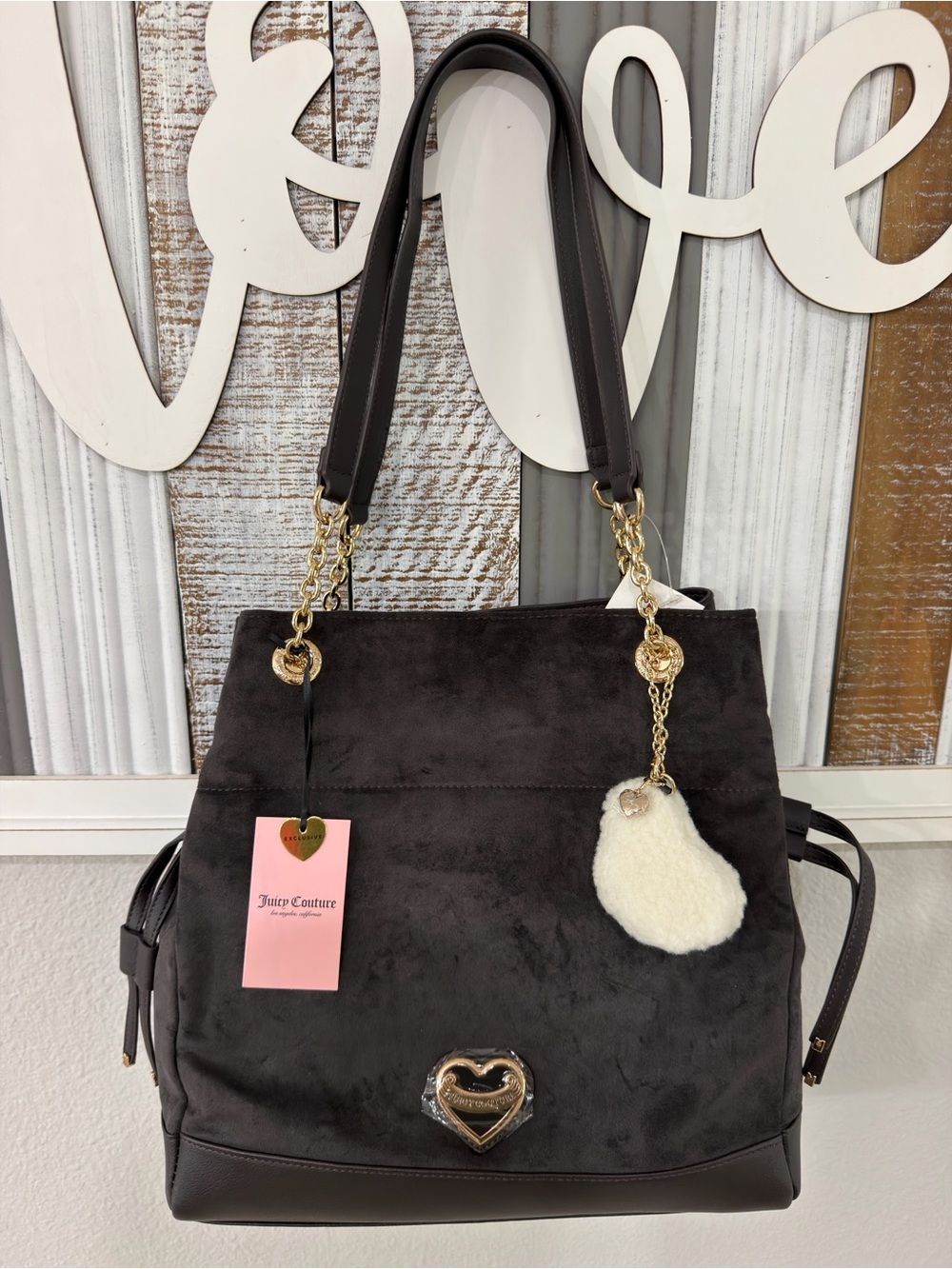 NWT Juicy Couture Lovely Day Tote - Chocolate Brown